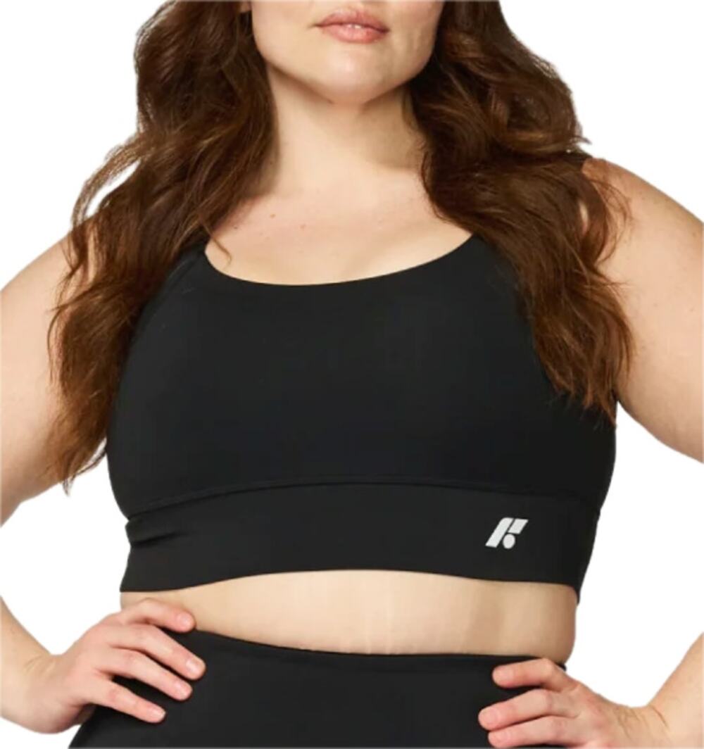 Forme Power Bra Black Obsidian Posture Correcting Mesh Sports Bra Size XL